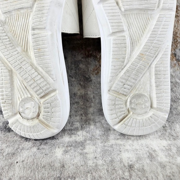 Under Armour Mercenary Ignite Slides Sandals Youth 5 White Black 3022712 Beach - Picture 11 of 12